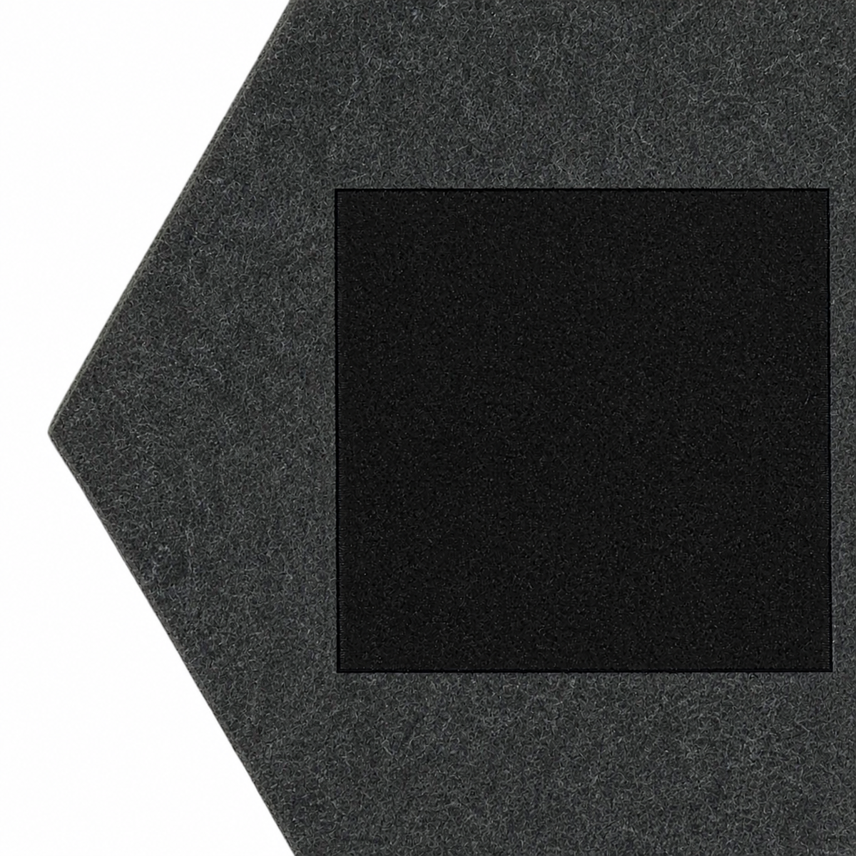 Hexagon acoustic panel dark grey back