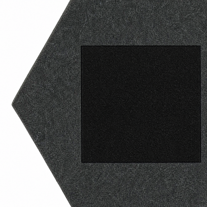 Hexagon acoustic panel dark grey back