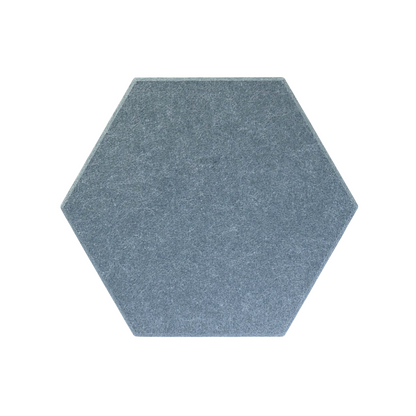 Hexagon acoustic panel moon grey front