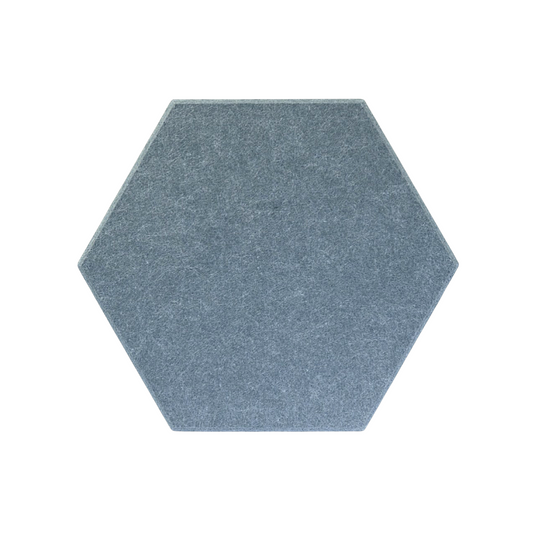 Hexagon acoustic panel moon grey front