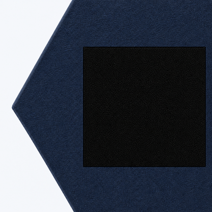 Hexagon acoustic panel dark blue back