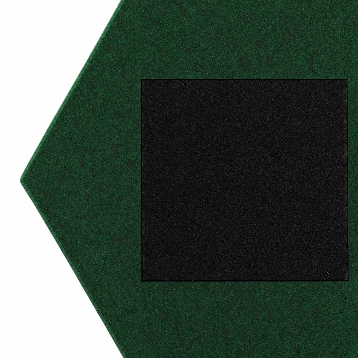 Hexagon acoustic panel dark green back
