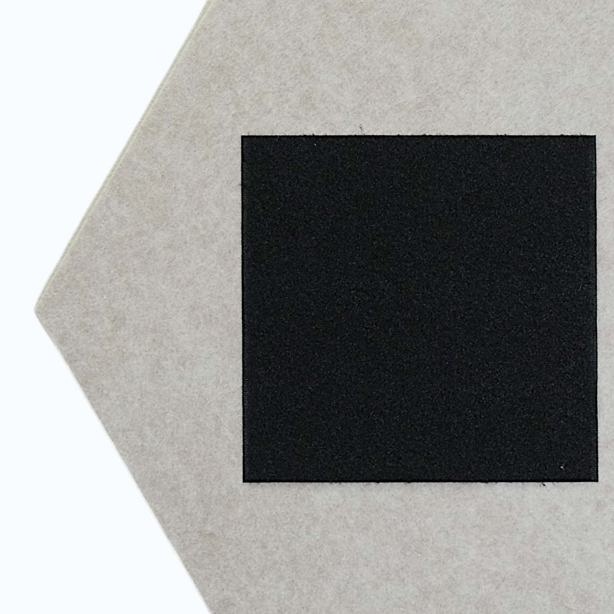 Hexagon acoustic panel light beige back