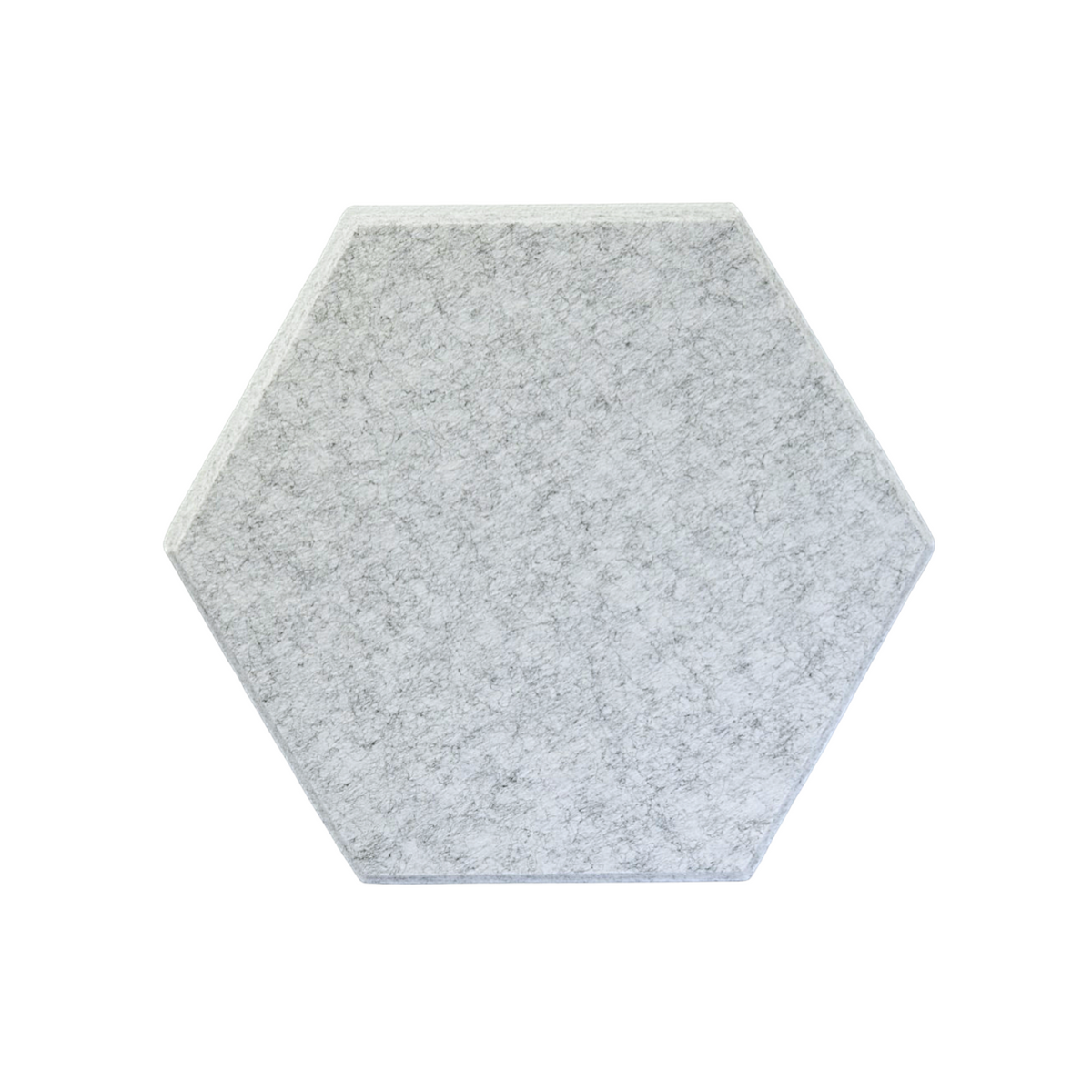 Hexagon acoustic panel silver grey front