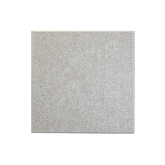 Square acoustic panel light beige front