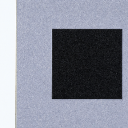 Square acoustic panel smoke grey back