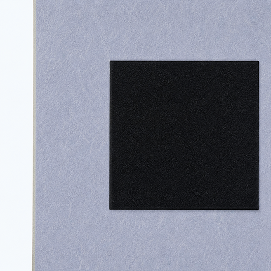 Square acoustic panel smoke grey back