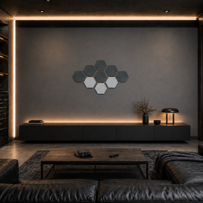 Acoustic panels in man cave